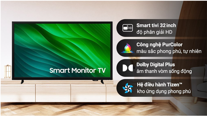 Smart Tivi Samsung 32 inch LS32H5000F - Thiết kế hiện đại tinh tế