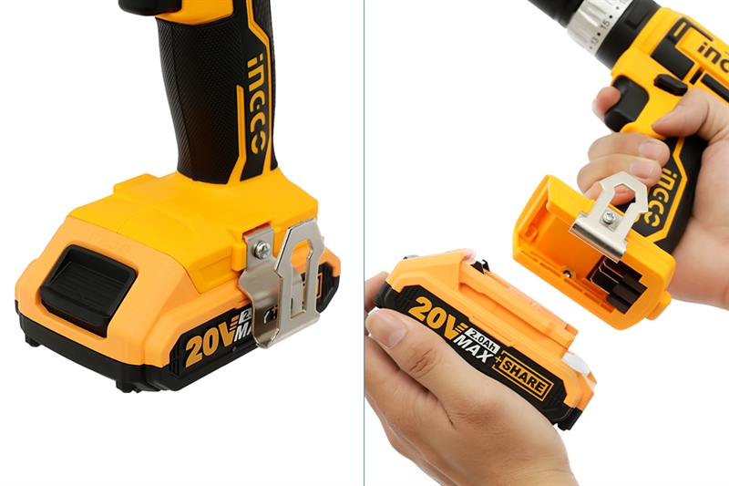 Máy khoan búa pin Ingco CIDLI2002 - Phụ kiện đi kèm
