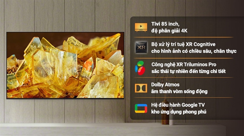 Google Tivi Sony 4K 85 inch XR-85X90L - MALAYSIA