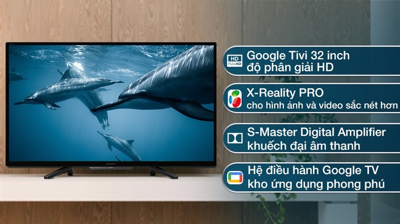 Google Tivi Sony 32 inch KD-32W830K - Việt Nam