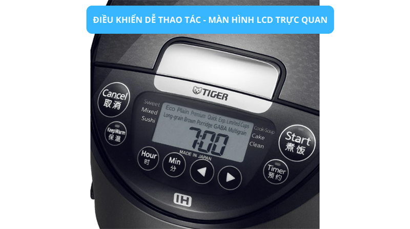 Nồi Cơm Điện Cao Tần Tiger JPW-G18W 1.8 Lít - Nhật Bản - Ảnh 2
