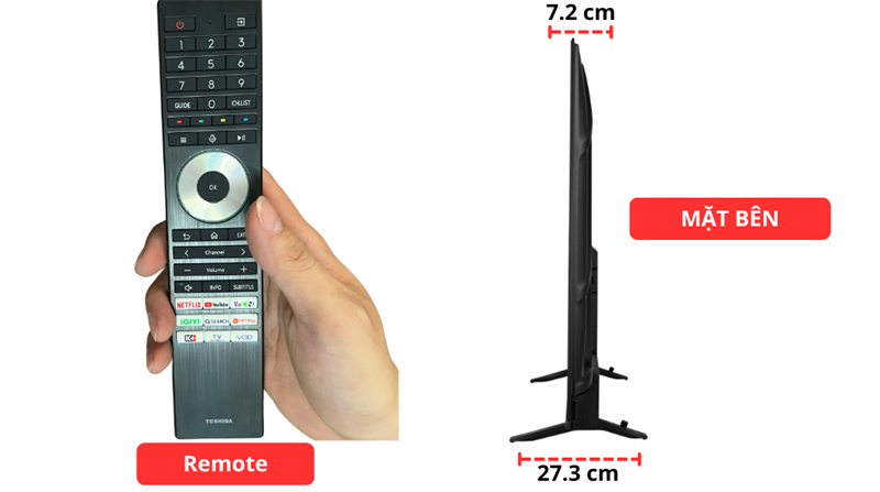 Smart Tivi Toshiba AI 4K 50 Inch 50C350RP 2025 - Chế độ Game Deck và công nghệ đồng bộ VRR