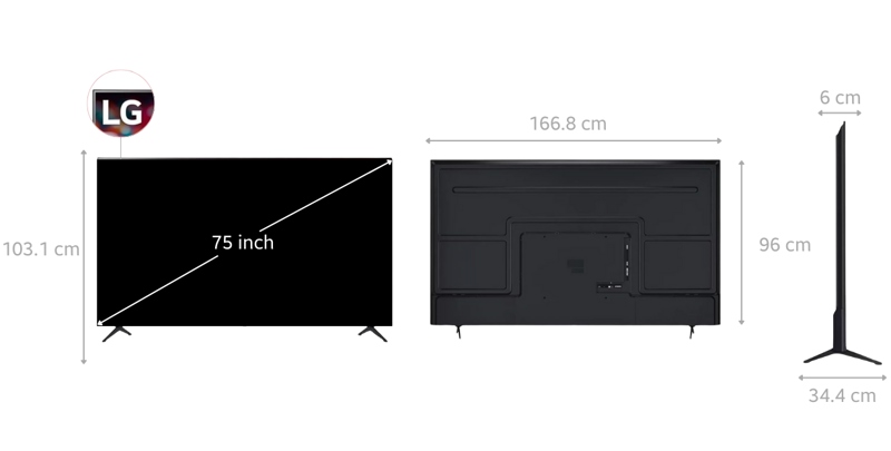 Kết nối đa dạng trên LG 75UA8450PSA