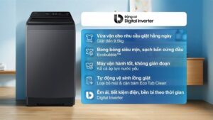 Máy giặt Samsung Ecobubble Inverter 9.5 kg WA40F95E1CSV 2026 - Thái Lan