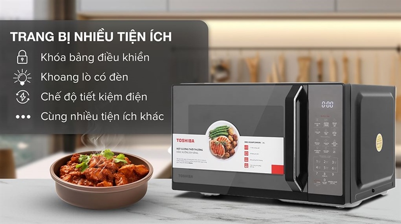 Lò vi sóng Toshiba MW3-EM26PE(BM)VN 26 lít 2025 - THÁI LAN